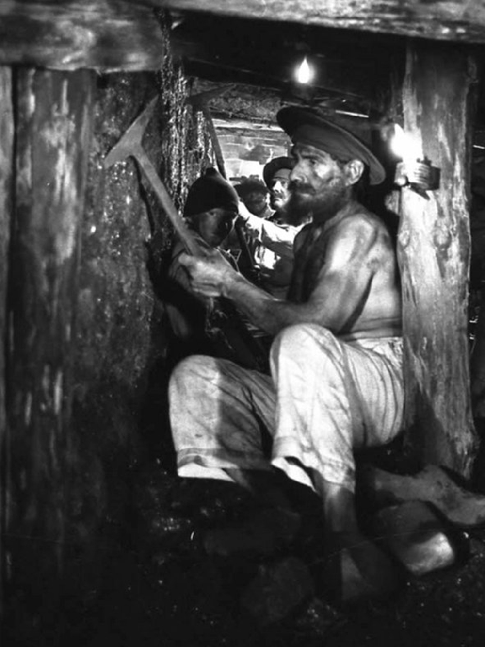 Extraction du minerai dans les années 1900